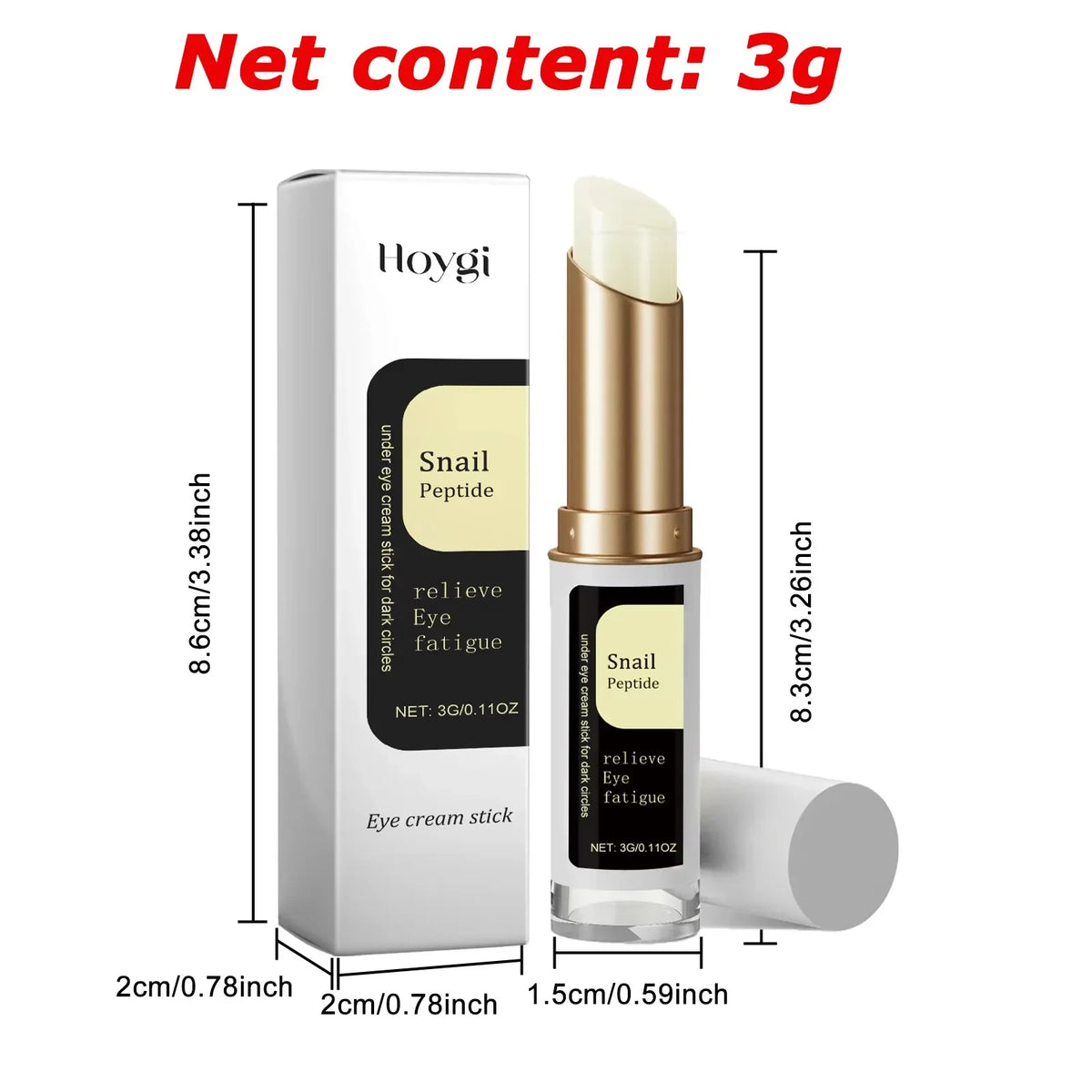 Snail Eye Cream Stick Collagen Fade Fine Lines Wrinkle